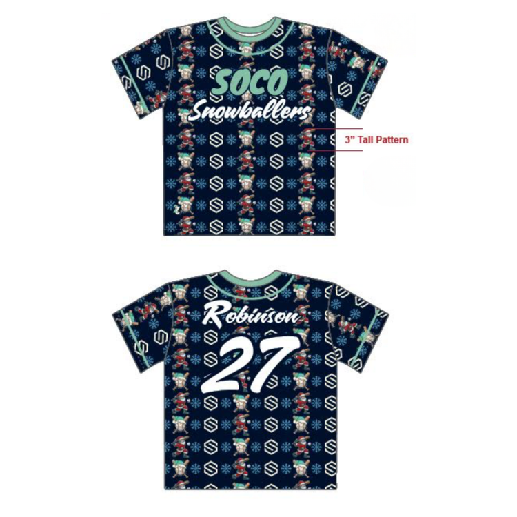 SOCO Baseball Christmas Jersey
