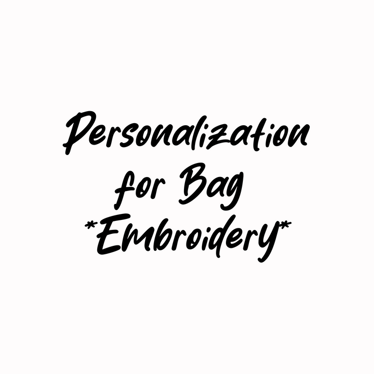 Personalization - Embroidery