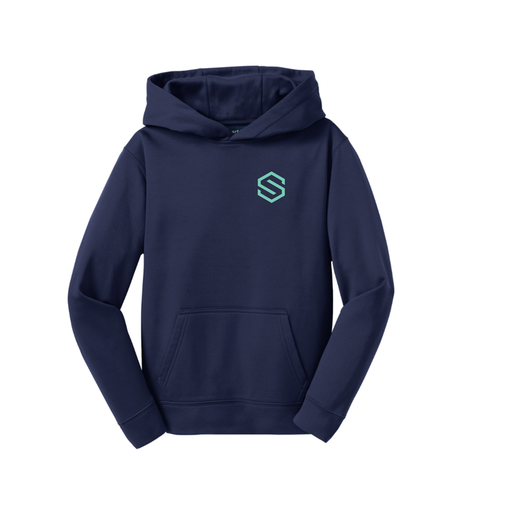 South Coast Cream Baseball Hoodie Left Chest