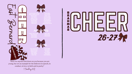 East Bernard Parent Cheer Shirts