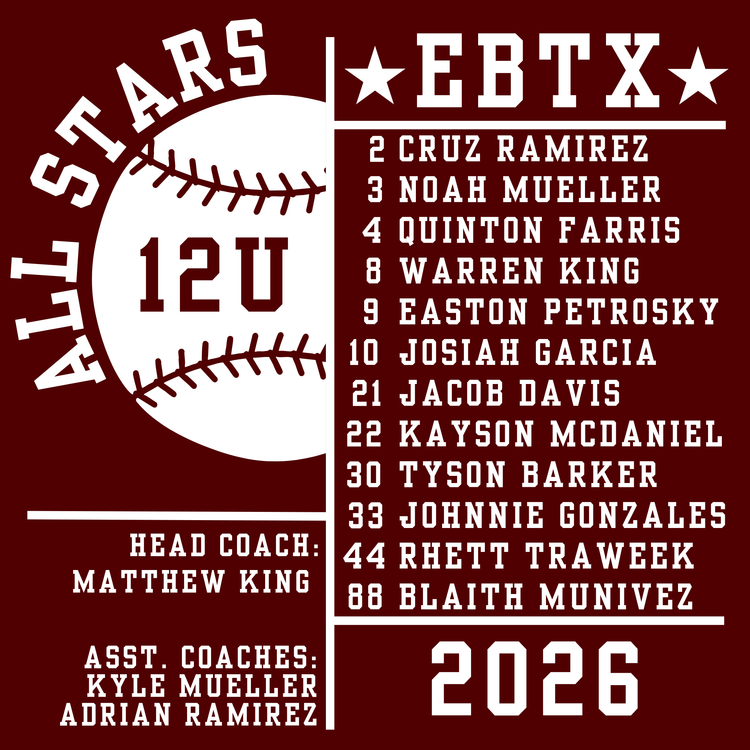 EBLL 12U Major BOYS