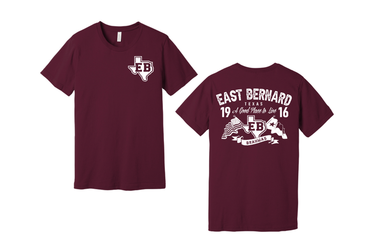 East Bernard Brahmas with Flag Shirt