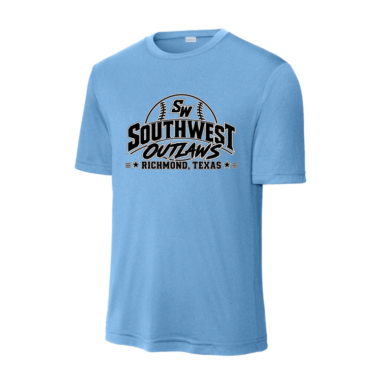 Southwest Outlaws with Southwest Outlaws Baseball Design - Blue Shirt