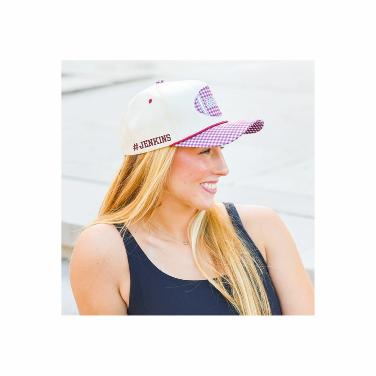 Remembering Jenkins - GINGHAM FOOTBALL CANVAS CAP
