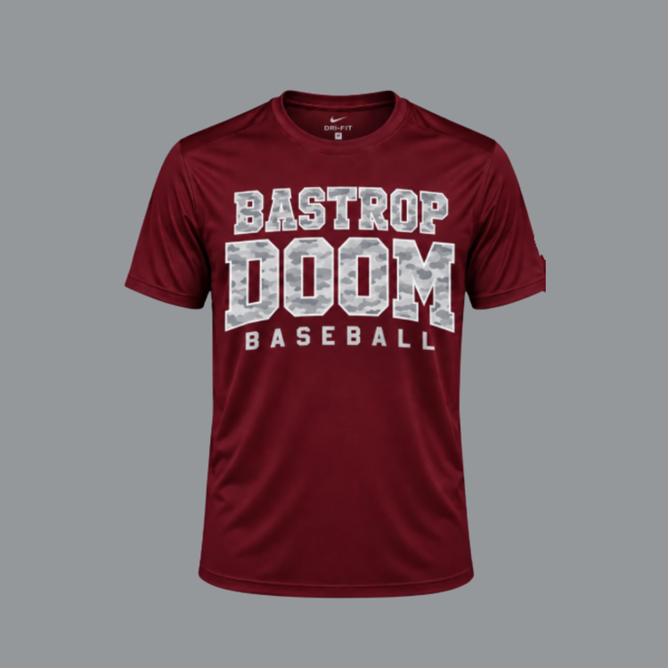 Bastrop Baseball Camo Logo