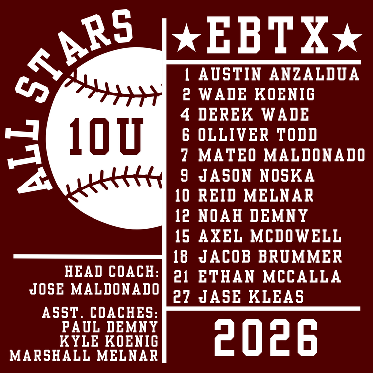 EBLL 10U Minor BOYS