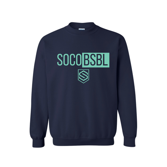South Coast Cream Baseball Crewneck SOCO BSBL