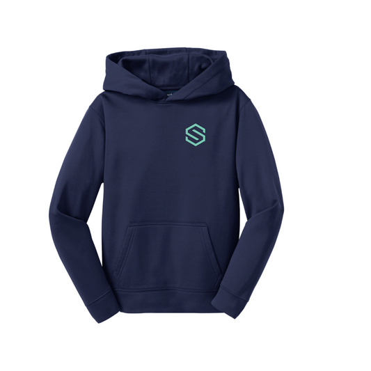 South Coast Cream Baseball Hoodie Left Chest