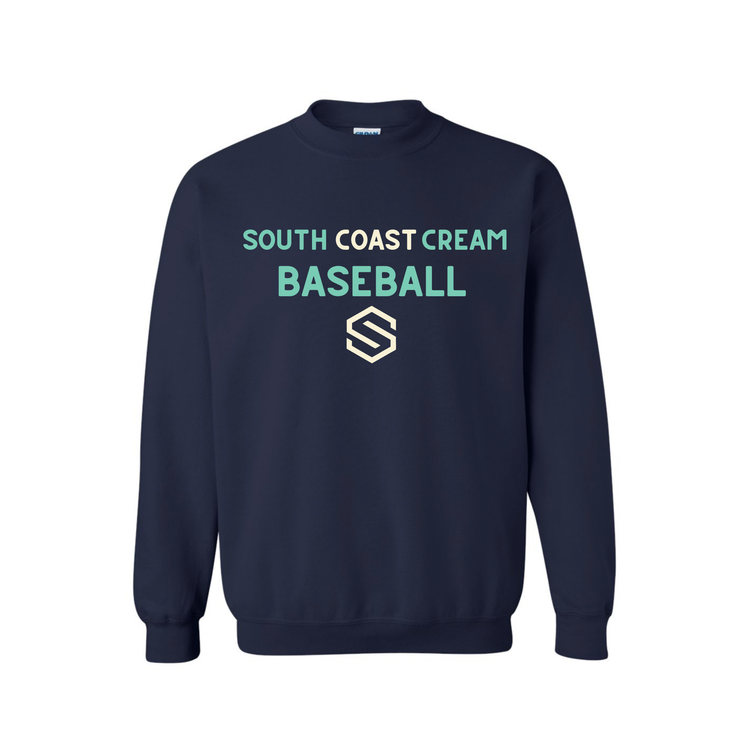 South Coast Cream Baseball Crewneck South Coast Cream Baseball